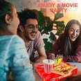thumbnail image 4 of 24pcs Movie Night Snack Trays with Popcorn Bags and Food Trays, Movie Night Supplies for Movie Theater Family Birthday Party, Outdoor Movie Night Boxes Accessories Kit, 4 of 14