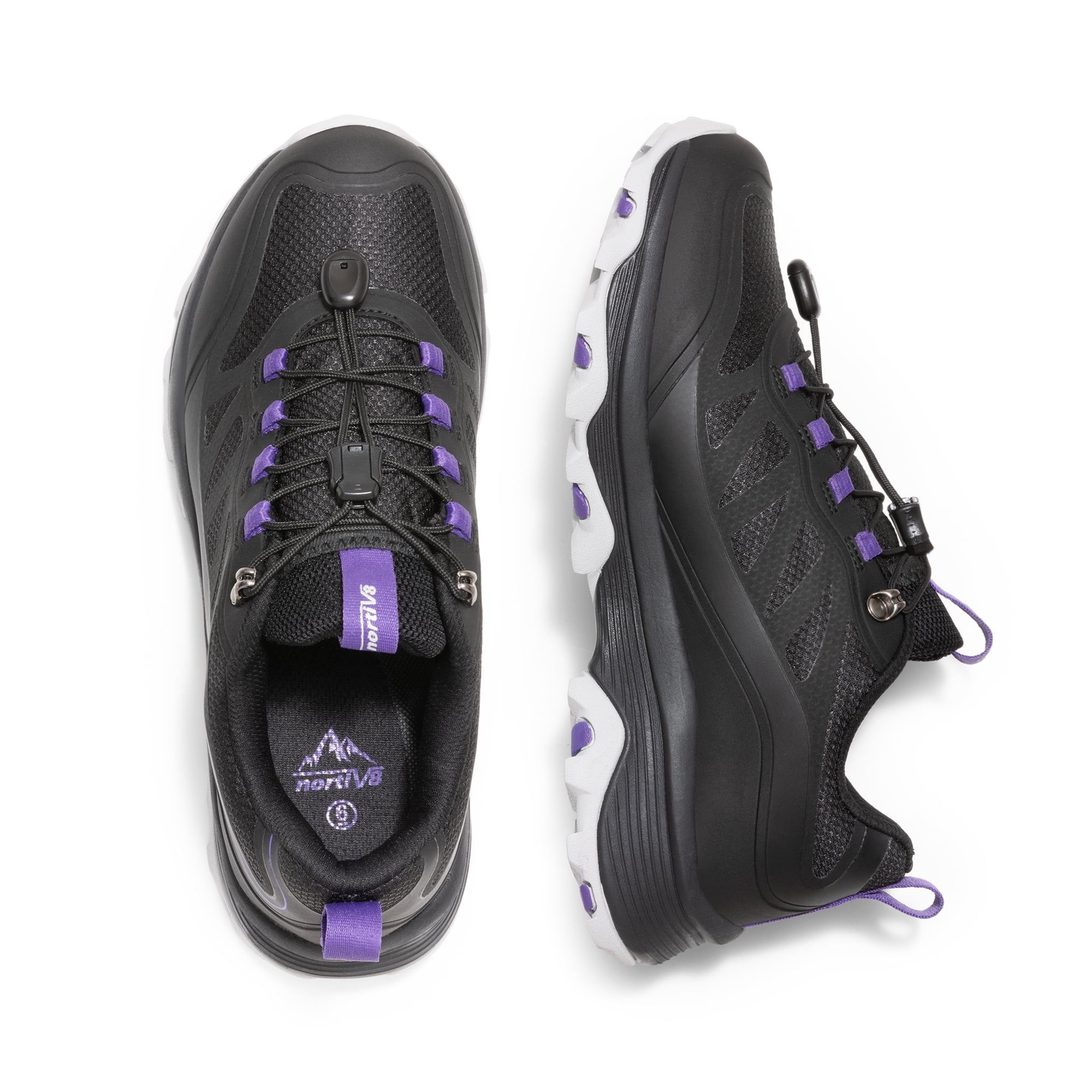 NORTIV 8 Women's Waterproof Hiking Shoes Quick Laces Outdoors Walking Trekking Camping Tennis Sneakers Canyon