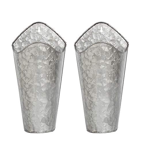 Yxmyh Galvanized Metal Wall Planter Farmhouse Style Hanging Wall Vase Planters For Succulents Or Herbs Wall Vase For Country Rustic Home Wall Decor 2 Sets Walmart Canada