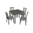 thumbnail image 2 of Cterwk Square Dining Table for 4 Person, Wooden Dining Desk for Living Room, Dining Room, Gray(Only Table), 2 of 6