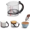 thumbnail image 1 of 4 in 1 Adjustable Measuring Cup with Scraper-Style Seal Base Push-In Measurings Cups No Waste Design Multi Measurings Cube Cups, 1 of 5