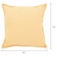 thumbnail image 5 of Mainstays Faux Suede Solid Decorative Throw Pillow, 18" x 18", Square, Yellow, Single Pillow, 5 of 5