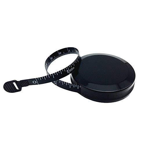 Tape Measure for Body Measuring 60 inch 150cm Measuring Tape for Body Measurements Soft Tape Measure for Tailor Clothing Portable Tape Measure (Black)