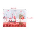 thumbnail image 2 of Ounissouiy Manteles de de Navidad Apariencia Festival Vajilla no tejida Estera Vacaciones de invierno Mantel individual universal Cocina Kits de decoración para fiestas Fondo rojo, 2 of 6
