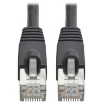 Tripp Lite Cat6a 10G-Certified Snagless Shielded STP Network Patch Cable (RJ45 M/M), PoE, Black, 5 ft.