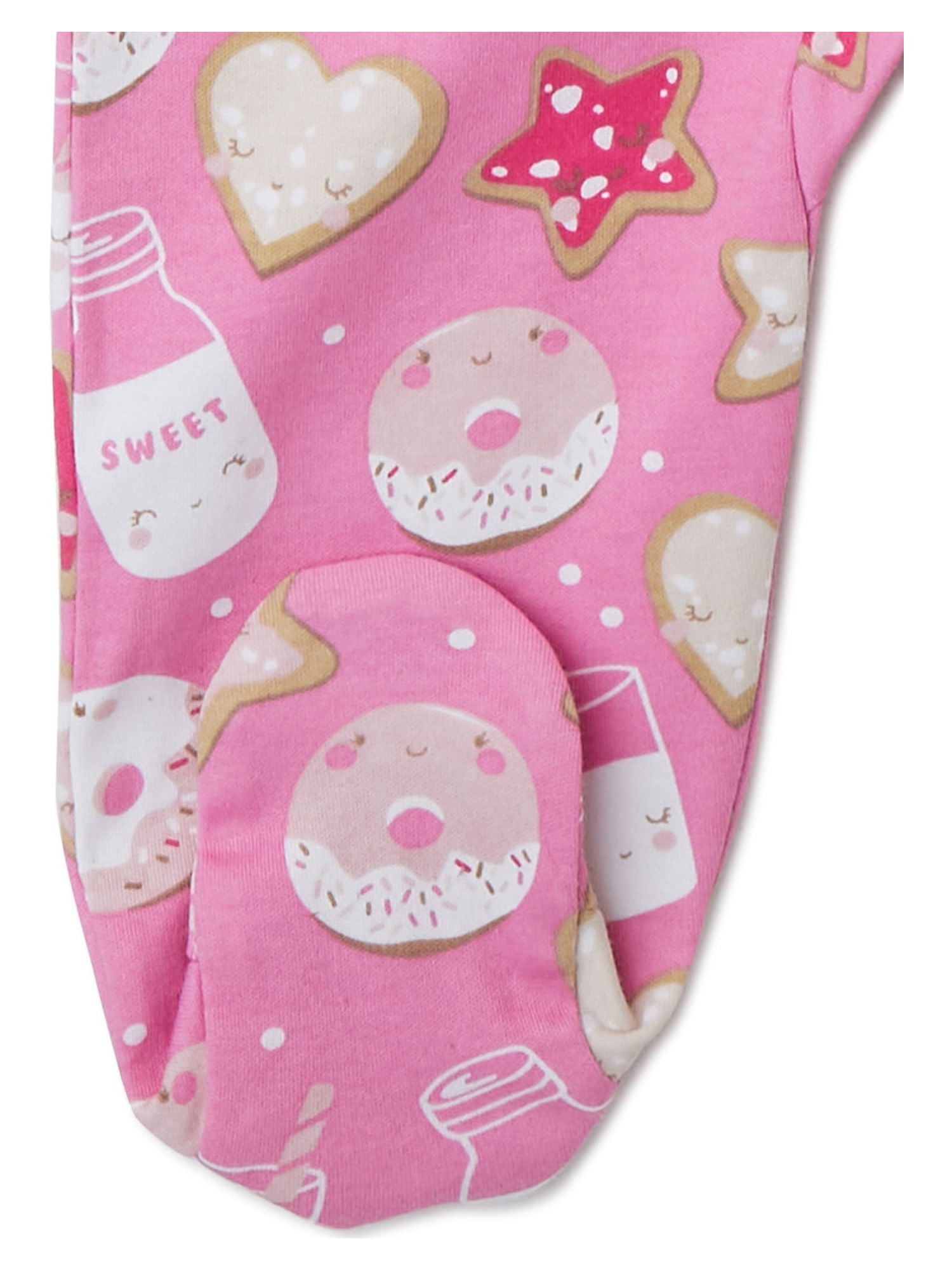 Wonder Nation Baby Girls Cookies Sleep N Play, Sizes 0 Months - 9 Months