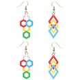 thumbnail image 1 of (RZ039) Pendientes Diamantes Punto Creativos Forma Irregular DIY (diamante Punto Doble Cara), 1 of 9