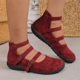 thumbnail image 5 of Willtoo Womens Ankle Strap Flat Shoes Casual Round Toe Walking Shoes with Metal Buckles Comfortable Non Slip Mary Janes, 5 of 5