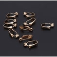 thumbnail image 3 of 10 Pieces Clip-on Earrings Converters with Post Non-Pierced Ears Jewelry Making, 20 x 10 mm, 3 of 5