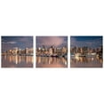 thumbnail image 1 of Artistic Bliss City Skyline 3 Piece Framed Photographic Print Set, 1 of 1
