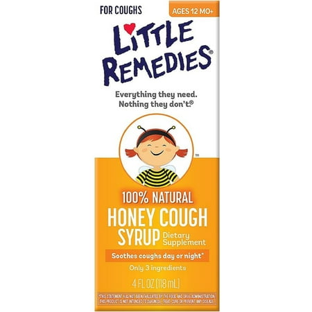 Little Remedies Honey Cough Syrup 4 oz (Pack of 4)