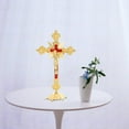 thumbnail image 1 of Relics Crucifix Jesus  Crucifix Home Chapel Prayer Golden, 1 of 8