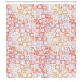 thumbnail image 3 of Funky Shower Curtain, Amorph Wavy Uneven Forms with Four-Petal Abstract Flowers Repeating Colorful Design, Fabric Bathroom Set with Hooks, 69W X 70L Inches, Multicolor, by Ambesonne, 3 of 3