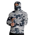 thumbnail image 3 of Havenx Upf 50+ Fishing Shirts for Men Camo Long Sleeve Shirt with Mask Hooded Uv Upf 50+ Hoodie Shirt Sun Protection Cooling Lightweight Outdoor Hiking Swim Blouses,Dark Gray XL, 3 of 6