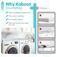 thumbnail image 2 of Kaboon Washer Dryer Countertop with Edge Rails, 27.5" x 54", White Rock, 2 of 7