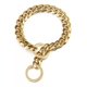 thumbnail image 3 of Aiyidi Collar De Perro Con Cadena Dorada, Gargantilla Ancha, 3 of 5