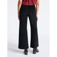 thumbnail image 3 of Time and Tru Women's Velvet Wide Leg Pants, 32" Inseam, Size 0-20, 3 of 5