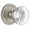 Satin Nickel, variant on Grandeur Bordeaux Crystal Door Knob with Circulaire Rosette