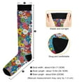 thumbnail image 3 of FORMRS Womens Knee High Socks Casual Long Thick Travel Daily Wear, 1 Pair, Whimsical Floral, 3 of 6
