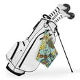 thumbnail image 3 of Uther Cart Golf Towel in Multi Fashion Prints, Golf Towels for Golf Bags for Men and Women Golf Accessories, Microfiber Sports Towel with Carabiner Clip (15 Inch x 24 Inch), 3 of 7