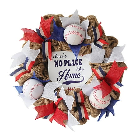 Home Door Plate Decorative Garland Baseball Team Garland Softball Decorative Door Hanging Garland