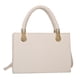 thumbnail image 1 of Bolso de mano de piel sintética con textura, pequeño bolso cuadrado, sencillo, con cadena, para mujer, de un solo hombro, color blanco cremoso, 1 of 5