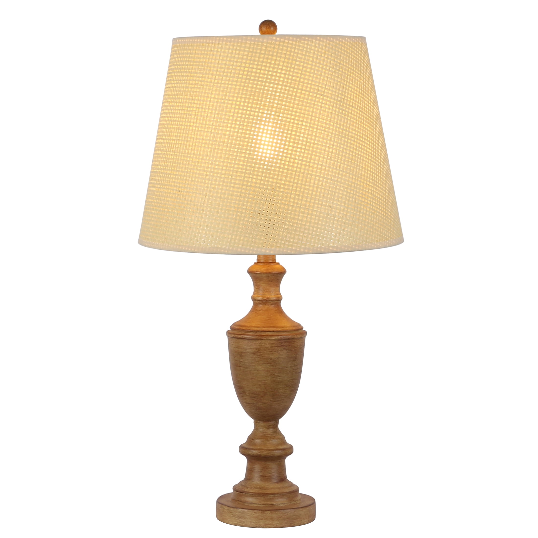 Simplee Adesso Rattan Paper Uno Lamp Shade, 11"H x 14"D, Transitional, Adult Office, Dorm Room