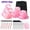 Pink, variant on UNIWELL 52pcs Self Grip Velcro Hair Rollers, Reusable Heatless Curlers for Long Medium Short Hair, No Heat Sleep-in Salon Hairdressing Set Pink