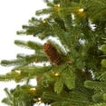 thumbnail image 4 of Nearly Natural 7.5ft. Yukon Mountain Fir Artificial Christmas Tree with 600 Clear Lights, Pine Cones and 1740 Bendable Branches, 4 of 10