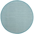 thumbnail image 6 of SAFAVIEH Montauk Terrence Geometric Diamond Cotton Area Rug, Ivory/Turquoise, 5' x 8', 6 of 10