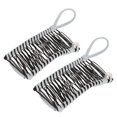 thumbnail image 2 of pinzas para el pelo de plátano, herramienta de peine vintage elástica de moda para mujeres, pelo rizado ondulado grueso azul, 2 of 5
