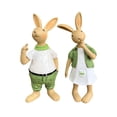 thumbnail image 3 of Cartoon Garden Statues Rabbit Tabletop Centerpiece Outdoor Art Decor Resin Animal Figurines for Tabletop Lawn Desktop Backyard Holiday Gifts standing posture, 3 of 8