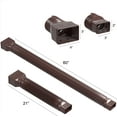 thumbnail image 6 of LZJZ 2 Pack Rain Gutter Downspout Extensions Flexible,Universal Drain Downspout Extender Drainage Connector 21"-60",Screws Included, 6 of 9