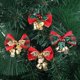 thumbnail image 1 of 16 Pieces Christmas Bow 4.5*3cm With Bell Mini Plaid Bows Buffalo Plaid Bow Gingham Bow Xmas Bells For Christmas Tree Crafts Home Decoration Diy Makin, 1 of 5