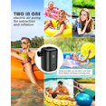 thumbnail image 3 of Electric Inflator Pump 4000mAh, Air Pump Battery Rechargeable Inflatable Air Mattress Pump, Portable Air Pump with 4 Air Jets, 3 of 4