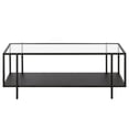 thumbnail image 2 of Evelyn&Zoe Vireo 45" Wide Rectangular Coffee Table with Metal Shelf in Blackened Bronze, 2 of 9