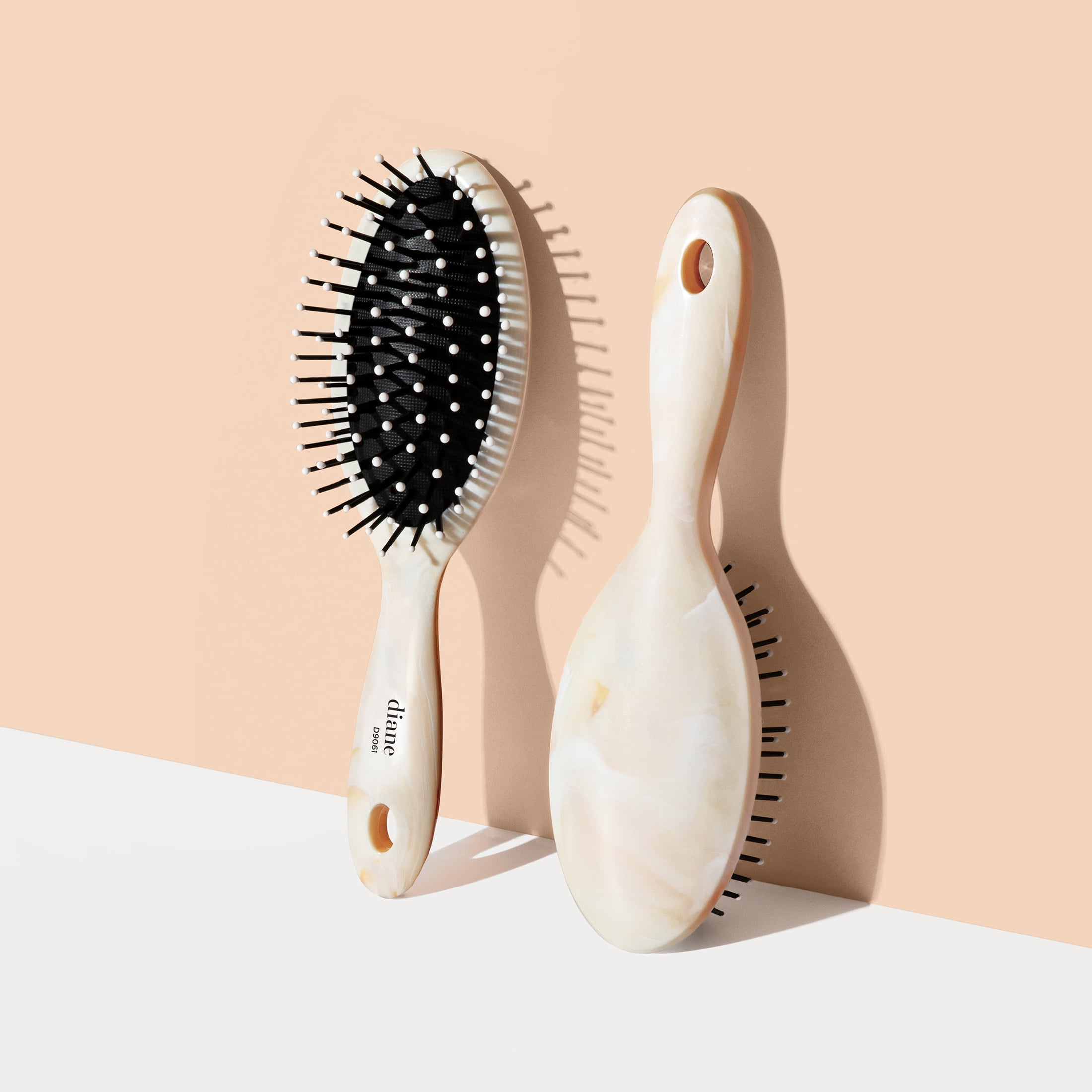 Diane Mini Travel Oval Paddle Brush for Styling and Detangling All Hair Types