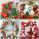 thumbnail image 2 of 1 juego de arco de globos navideños, kit de Papá Noel, ciervo, caja de regalo de dulces rojos navideños, globo de aluminio para decoraciones navideñas, suministros para fiestas, 2 of 5