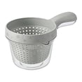 thumbnail image 2 of Small Colander with Handle, 2-Layer Draining Basket for Berry Tomato Vegetable Washing, Kitchen Rinser Container Portable Strainer Bowl, 2 of 9
