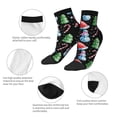 thumbnail image 5 of Naloa Disco Mirror Ball Snowman Ankle Socks for Women Non Slip Socks No Show Socks Classic Low Cut Casual Socks Casual Socks, 5 of 7