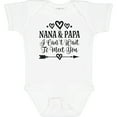 thumbnail image 3 of Inktastic Nana and Papa Grandparent Announcement Boys or Girls Baby Bodysuit, 3 of 5
