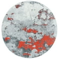 thumbnail image 3 of SAFAVIEH Adirondack Ladonna Abstract Area Rug, Orange/Grey, 6' x 6' Round, 3 of 3