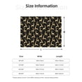 thumbnail image 5 of Yiaed Christmas Gold Deers Print Blanket Throw Blanket Soft Cozy Flannel Blanket for Home Bed Sofa Couch Chair-80"x60", 5 of 6