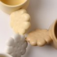 thumbnail image 4 of Juego de tazas de café de cerámica con forma de galleta linda y creativa (marrón), 4 of 4