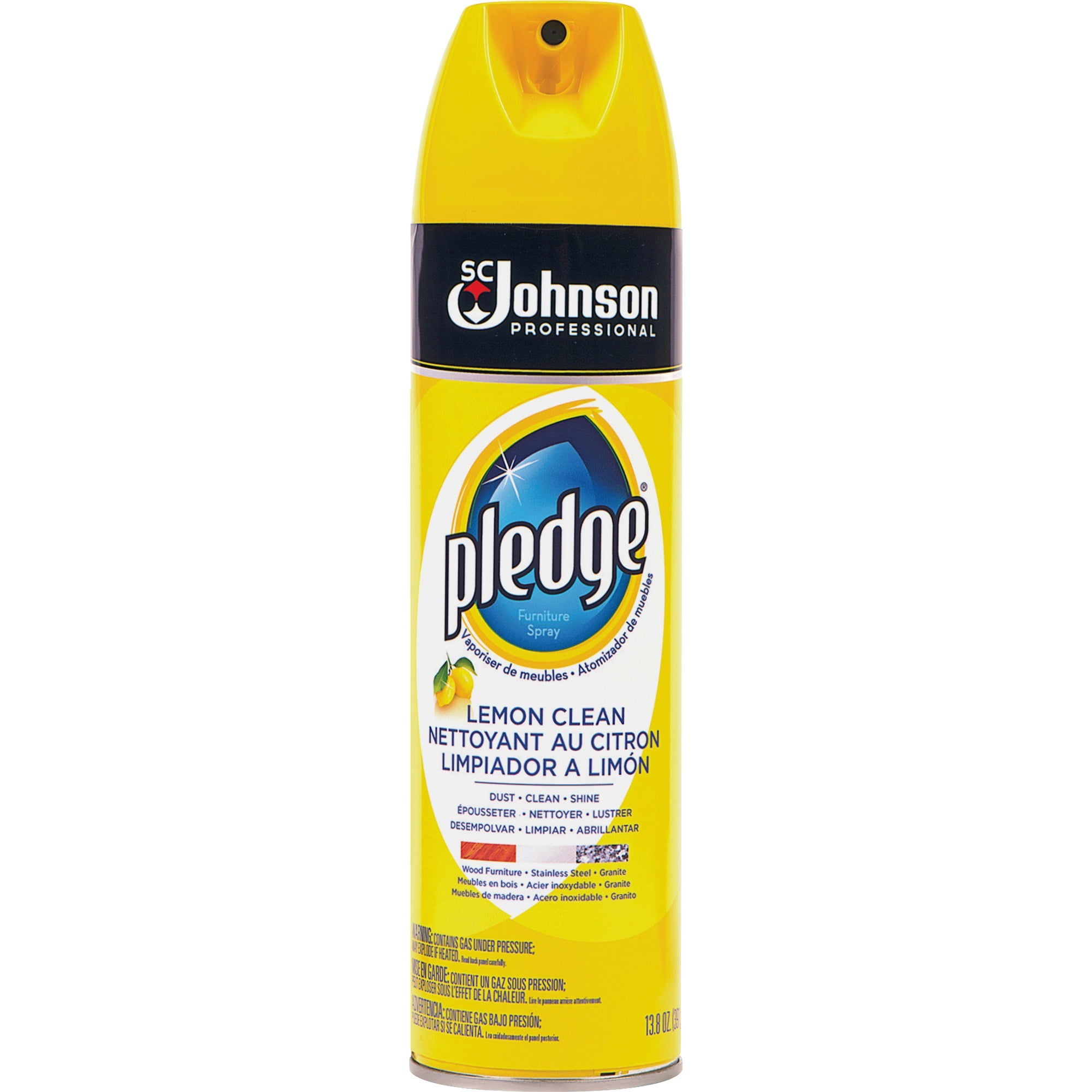 Pledge Furniture Polish, Lemon, 14.2 Oz