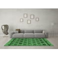 thumbnail image 3 of Ahgly Company Indoor Round Abstract Emerald Green Modern Area Rugs, 5' Round, 3 of 4