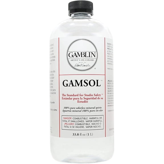Artists' Grade Gamsol Oil Color Size: 1 Liter, 33.8 Fl. Oz.