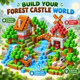 HXFOU Magnetic Building Blocks Set, Forest Castle Adventure, 150 Pieces ...