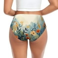thumbnail image 3 of Womens Underwear Floral Mountain Landscape Cuteness No Show Seamless Underwear for Women, Soft Stretch Women's Panties, Hipster Ladies Panties Bikini Underwear Briefs, 3 of 6