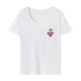 thumbnail image 1 of Camiseta de mujer, top de verano, camiseta suave de cuello redondo para mochilero y XL, 1 of 7